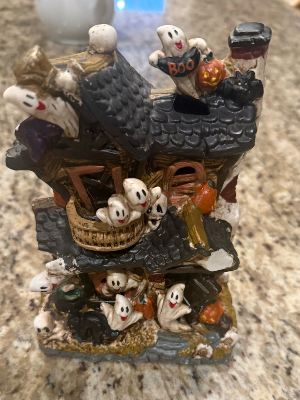 Vintage Halloween Ceramic House